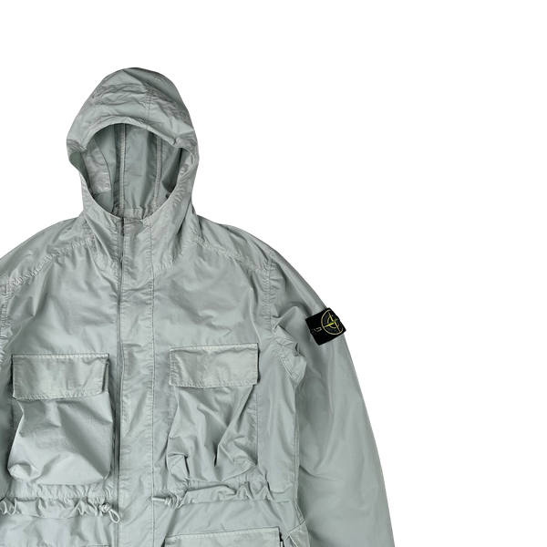 Stone Island 2017 Ice Blue David Tela Light TC Field Jacket - Large