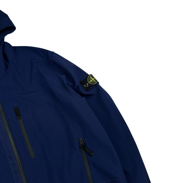 Stone Island 2018 Navy Blue Soft Shell R Jacket - 3XL