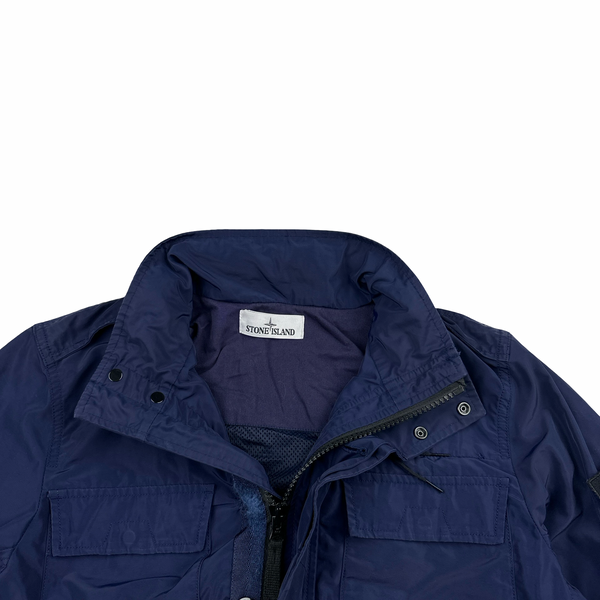 Stone Island 2016 Navy Blue Micro Reps Multi Pocket Field Jacket - Small