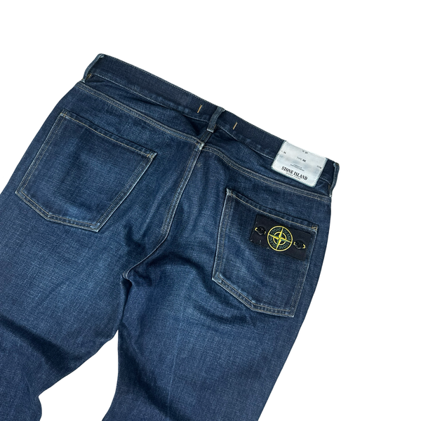 Stone Island 2010 Regular Fit Dark Blue Denim Jeans - Large