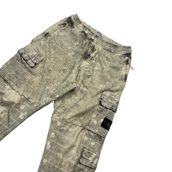 Stone Island Dust Ghillie Laser Camo Cargo Trousers - 30"