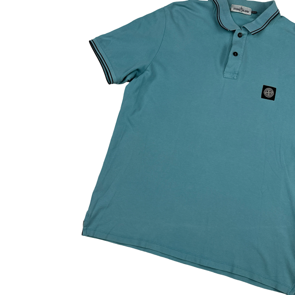 Stone Island 2013 Aqua Blue Polo Shirt - XXL