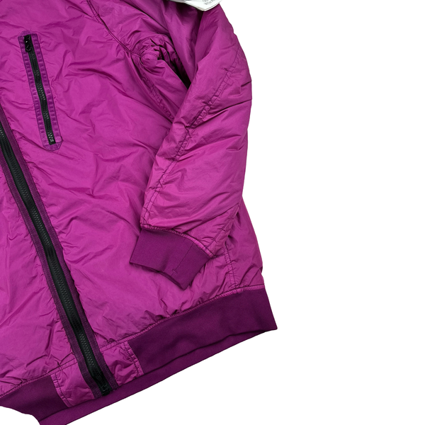 Stone Island 2022 Purple Crinkle R-NY Garment Dyed Jacket - XL