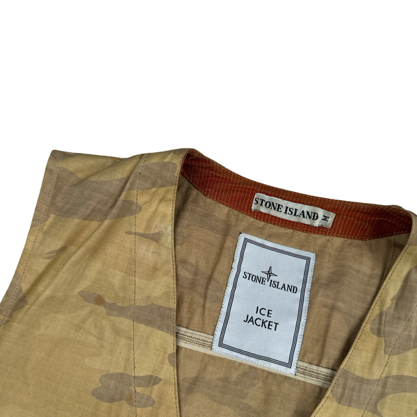 Stone Island 1990 Ice Jacket Camo Vest - Large