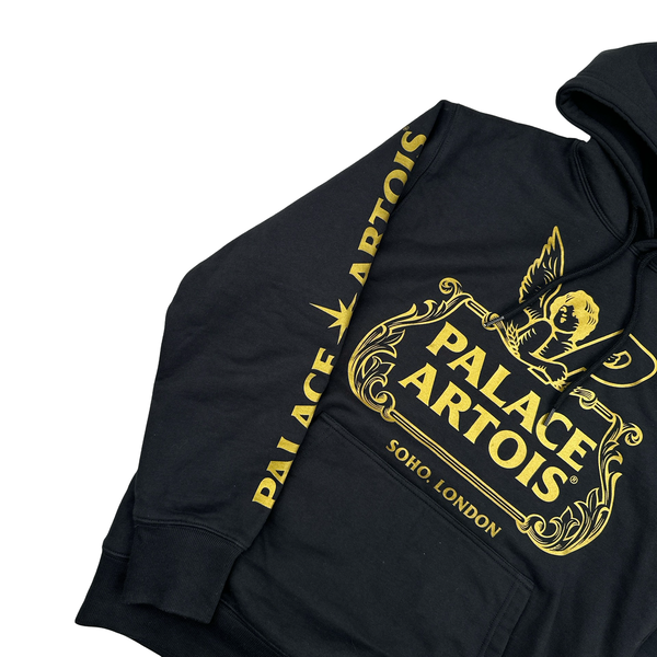 Palace Artois Gold Spellout Thick Hoodie - Small