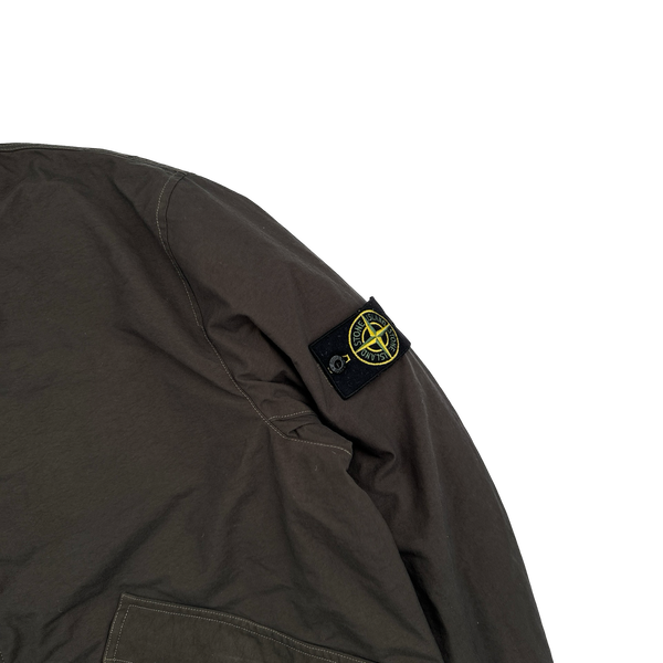 Stone Island 2011  Brown Reps Nylon-R Zipped Bomber Jacket - XXL