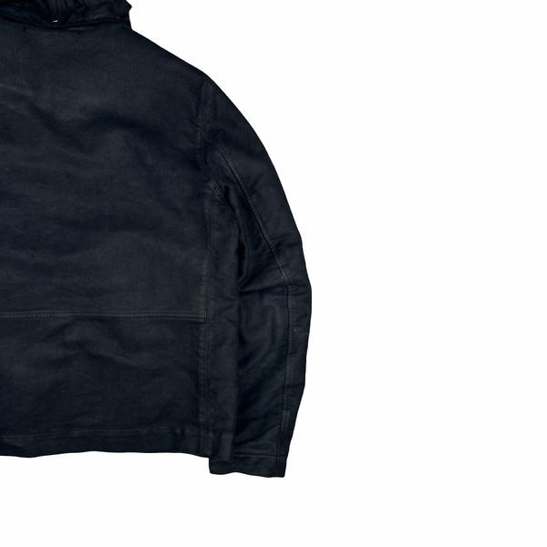 CP Company 2004 Vintage Black Hand Painted Mole Skin Archive Goggle Jacket - XL