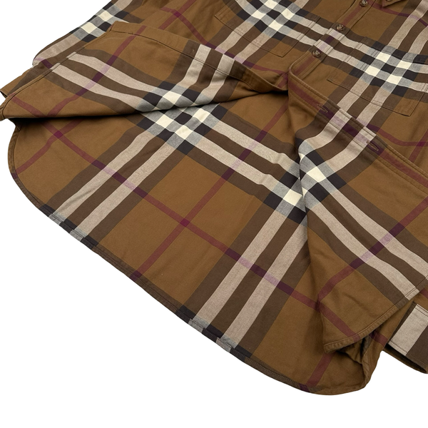 Burberry Nova Check Button Up Thick Shirt - Large
