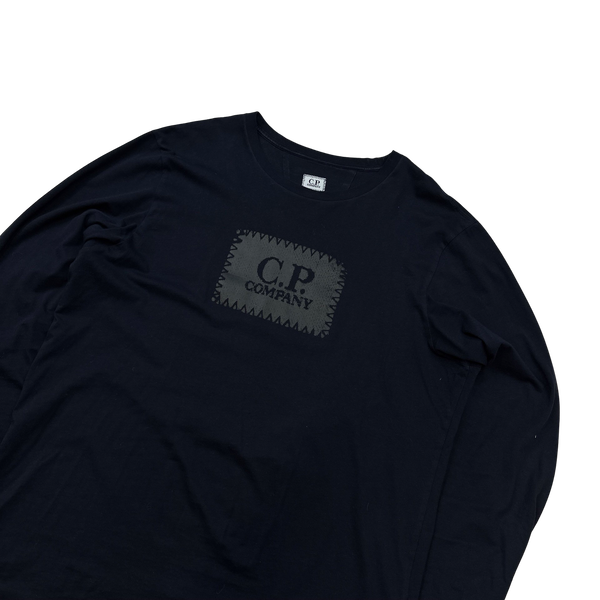 CP Company Black Spellout Cotton T Shirt - XL