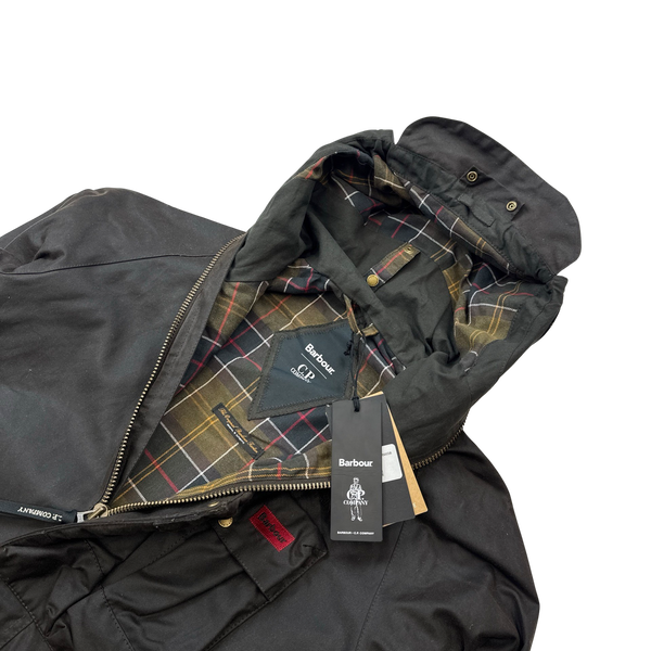 CP Company x Barbour Dark Grey Explorer TC Wax Jacket - Small