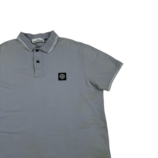 Stone Island Light Blue Short Sleeve Polo - 3XL