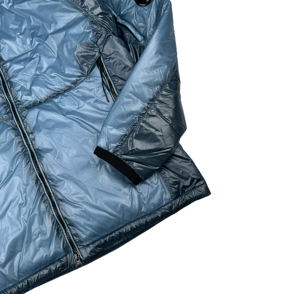 CP Company Blue Face Mask Outline Primaloft Puffer - Large