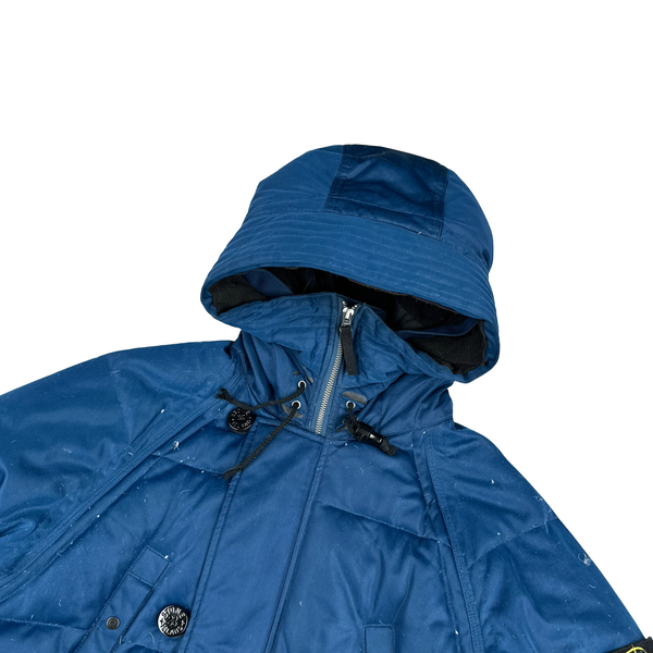 Stone Island Navy Weatherproof Down Parka Jacket - Medium