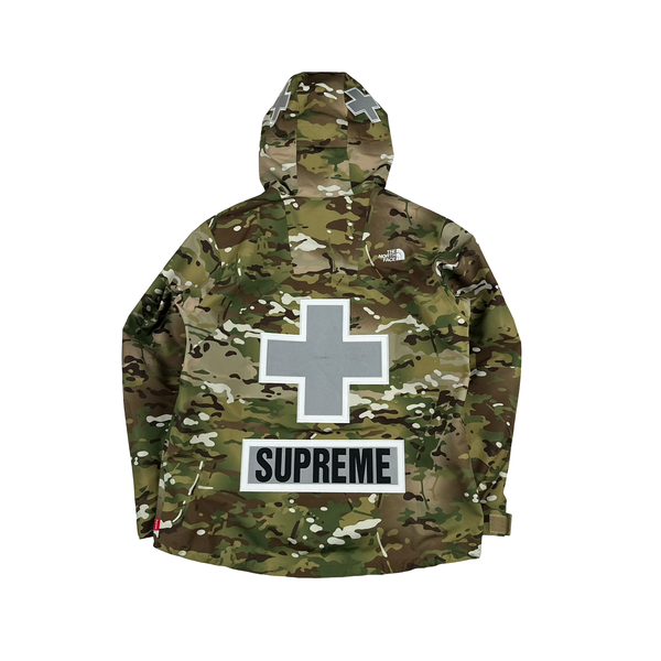 Supreme X North Face Camo Spellout Summit Series Waterproof Jacket - Medium