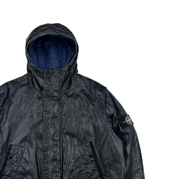 Stone Island 2011 Dark Blue Colour Change Ice Down Jacket - XL