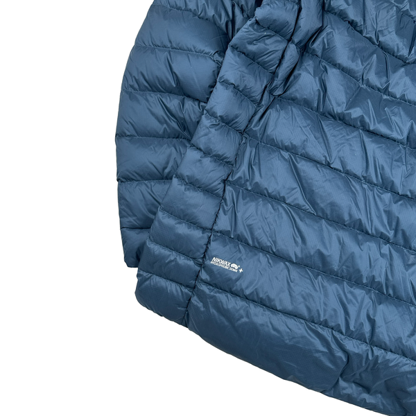 RAB Blue Pertex Nikwax Hydrophobic Down Zipped Puffer Jacket - XXL