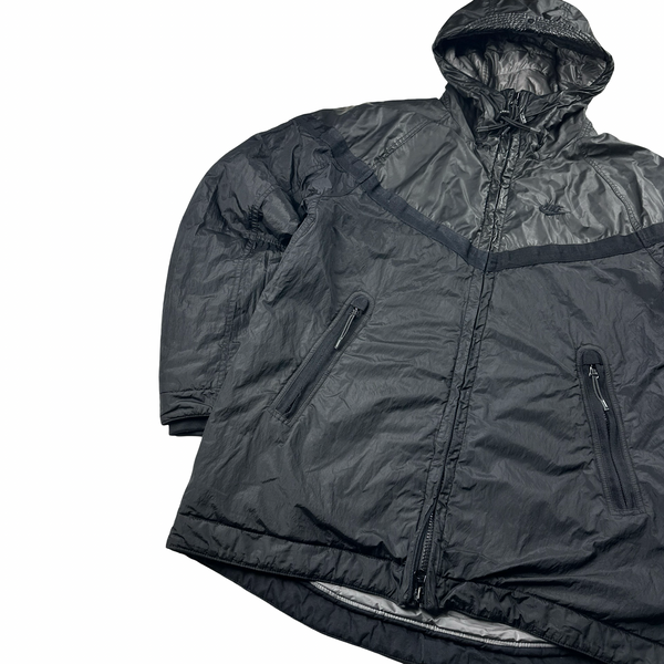 Stone Island x Nike Black Mussola Gommata Nylon Metal Jacket