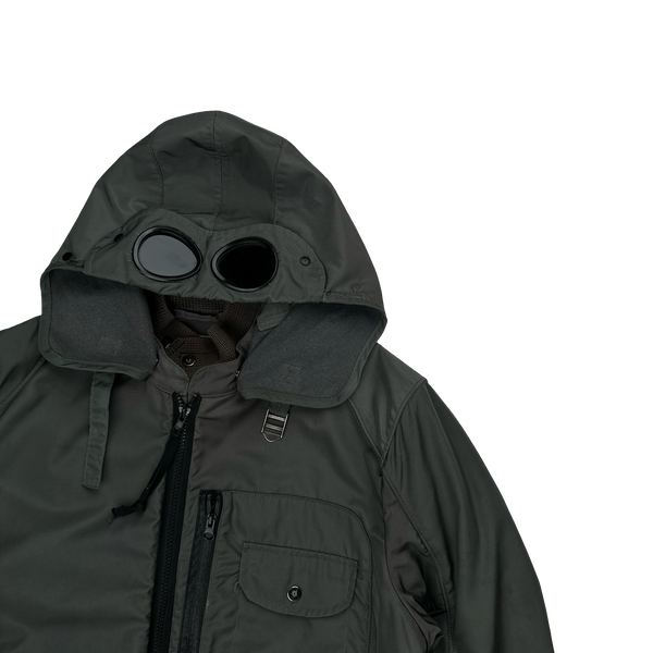 CP Company 2011 Grey Multi Pocket Leinster 200 Wool Lined Goggle Jacket -XL