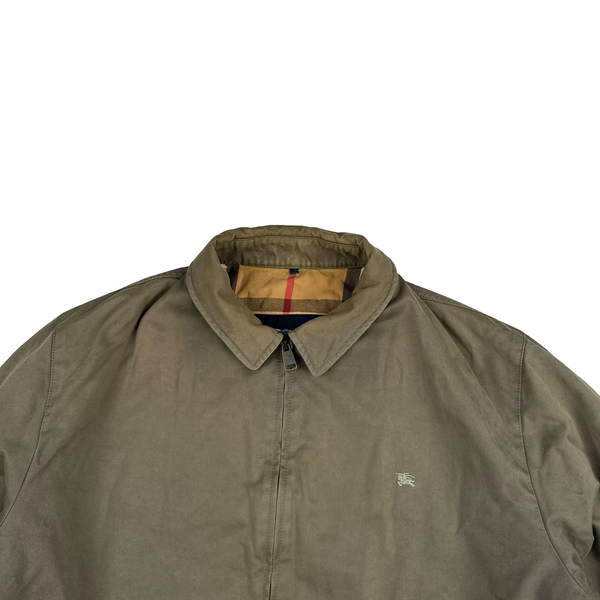 Burberry Heavyweight Khaki Nova Check Lined Bomber Jacket - XXL