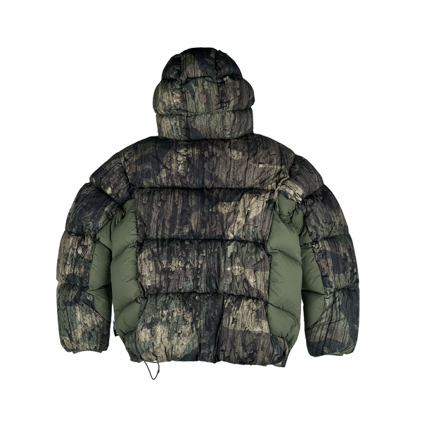 Palace 2024 Real Tree Camo Matte Pertex Down Filled Balaclava Puffer Jacket - Medium