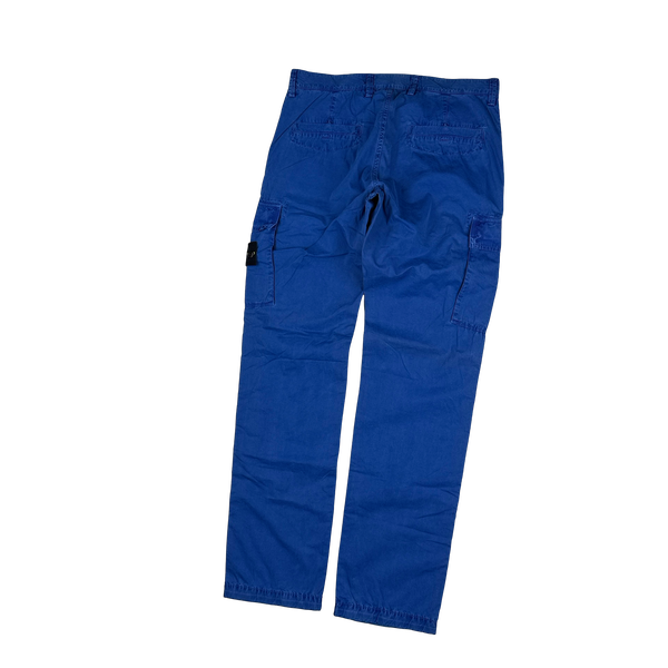 Stone Island 2014 Blue Slim Fit Cargo Trousers - 32"