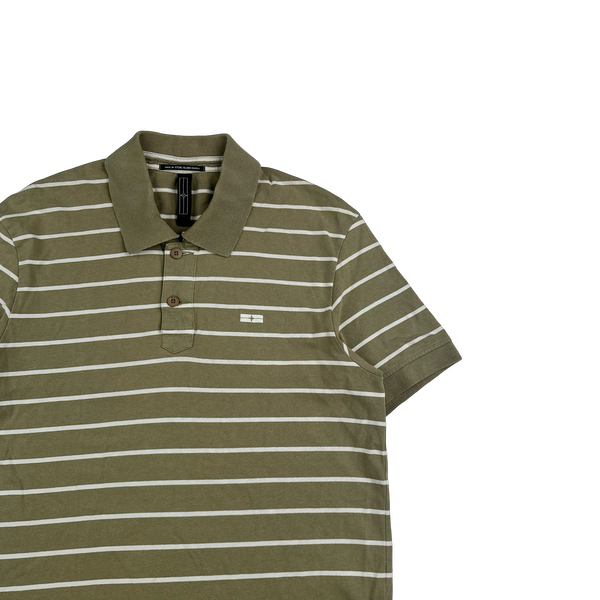Stone Island 2007 Denims Green Striped Polo - XL