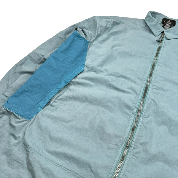 Stone Island Shadow Project 2020 Blue Colour Block Cotton Pocket Zipped Jacket - XL