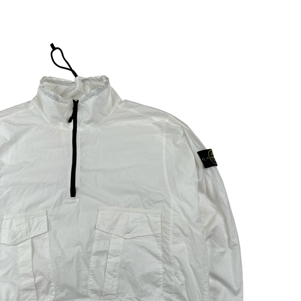Stone Island 2023 White Cotton Smock Overshirt - XL