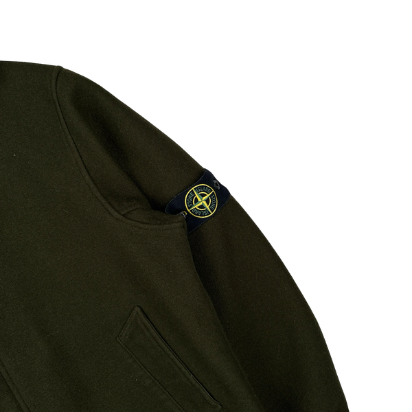 Stone Island 2005 Khaki Wool Montgomery Style Jacket - Medium
