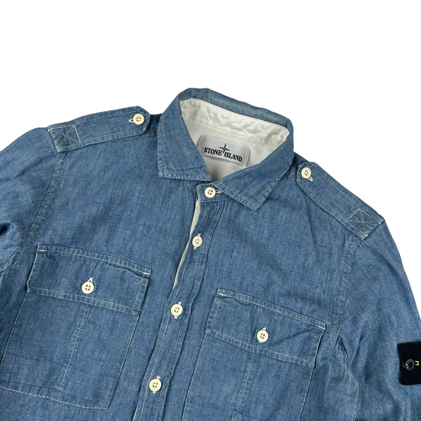 Stone Island 2014 Denim Cotton Overshirt - Small