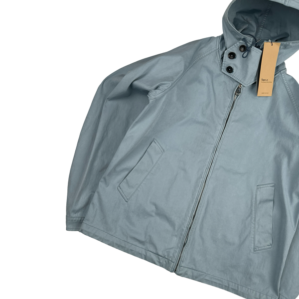 Ten C Lightweight Buttoned Neck Anorak Cotton Jacket - Medium