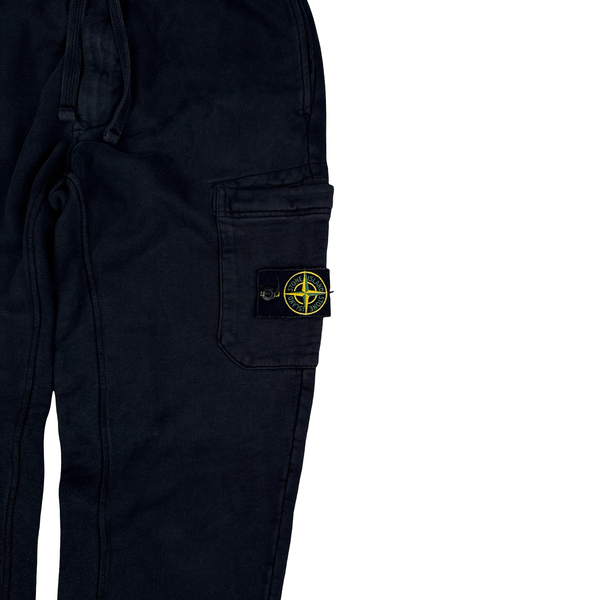 Stone Island 2022 Black Cotton Joggers - Small