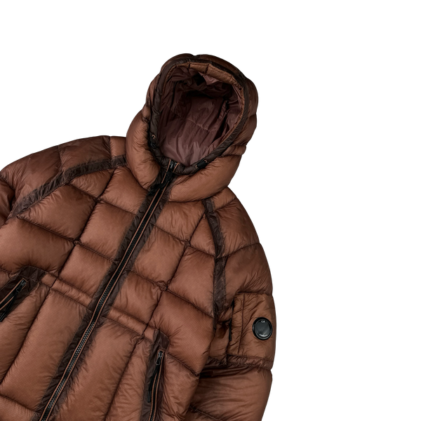 CP Company Brick Down Filled DD Shell Lens Viewer Puffer Jacket - Large