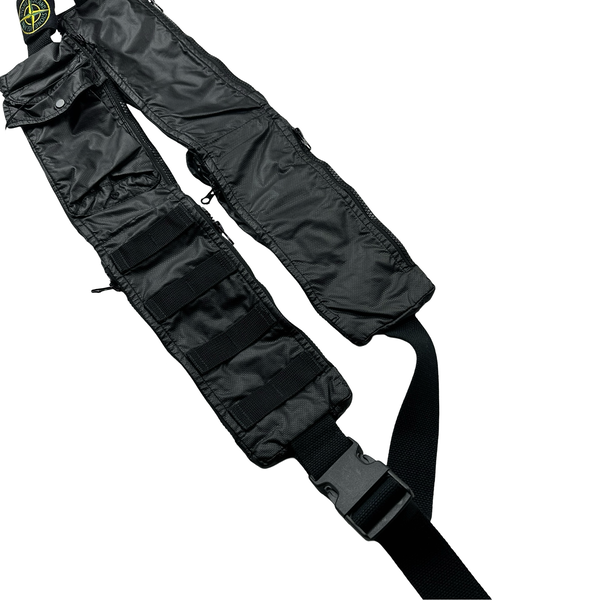 Stone Island 2022 Black Multi Pocket Chest Bag