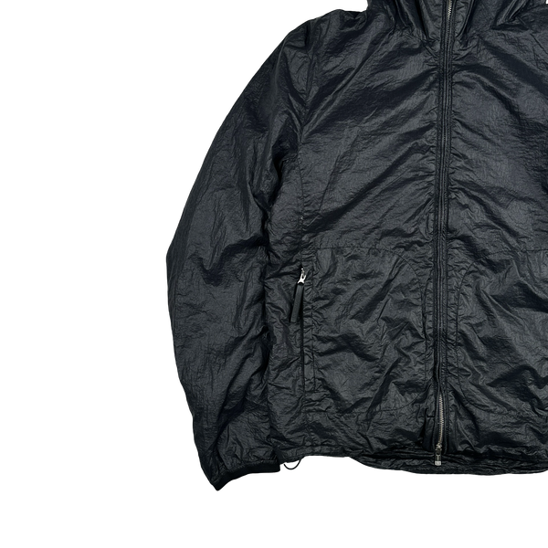 CP Company Black Padded Nylon Goggle Jacket - Large