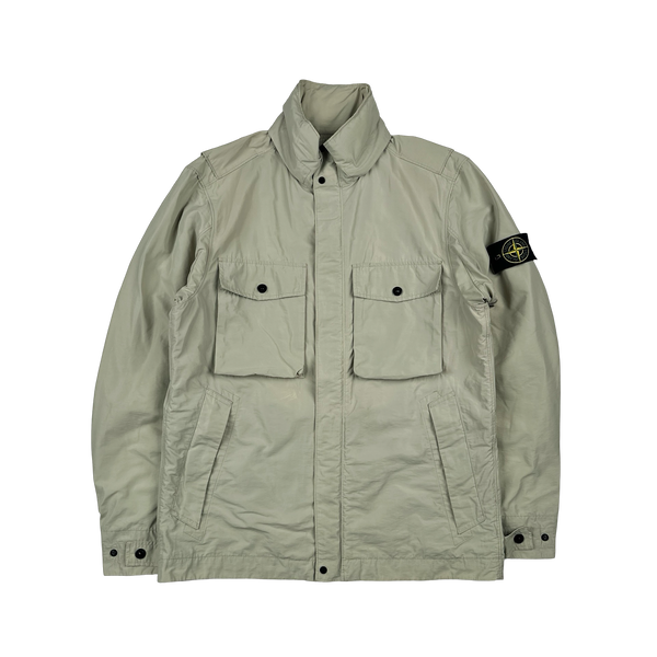 Stone Island 2019 Tan Micro Reps Multipocket Parka Jacket - Medium