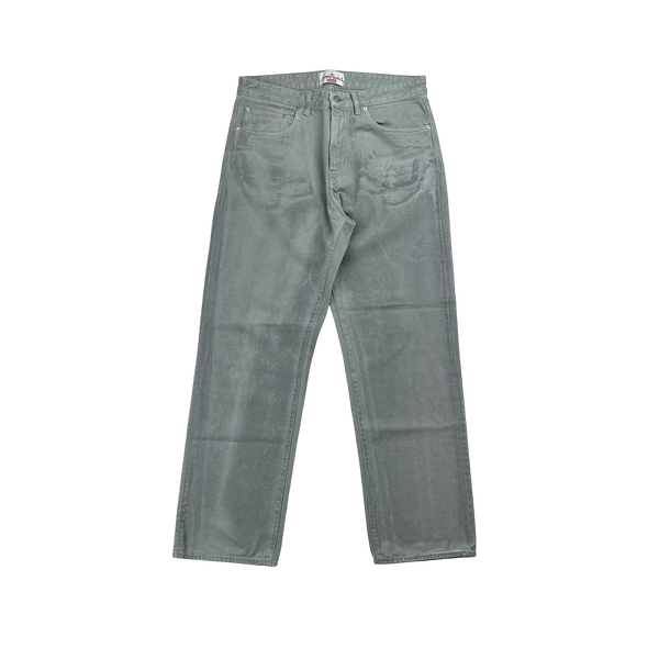 Stone Island x Supreme 2023 Reflective Sprayed Denim Patch Vintage Style Jeans - 34"