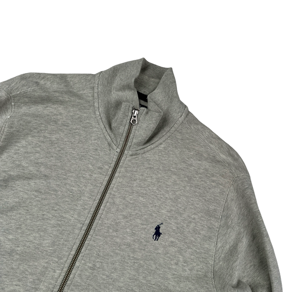 Ralph Lauren Grey Cotton Zipped Track Jacket - Large
