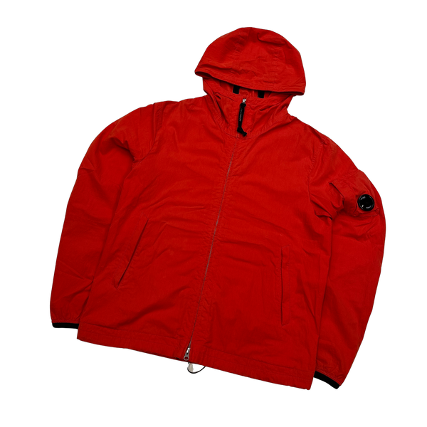 CP Company 50 Fili Red Hooded Jacket - Large