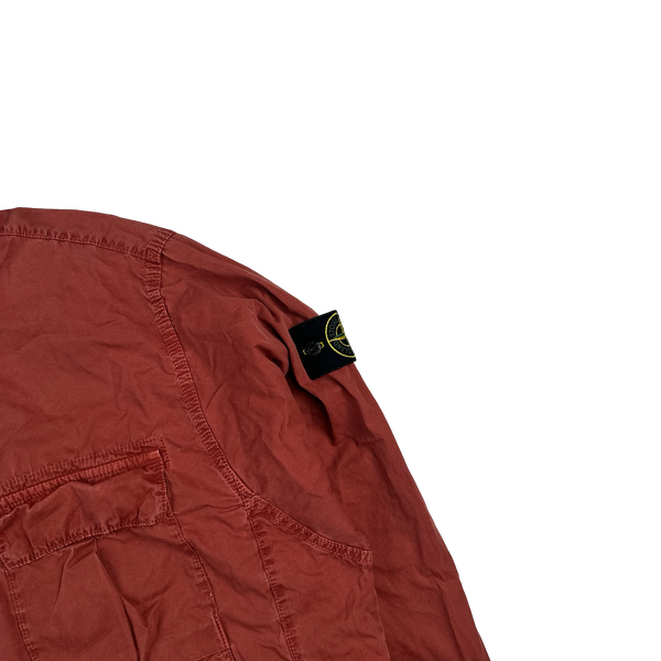 Stone Island 2020 Terracotta Smock Pullover Overshirt - Large