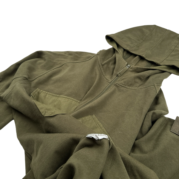 Stone Island Khaki Ghost Chest Pocket Pullover Hoodie - XXL