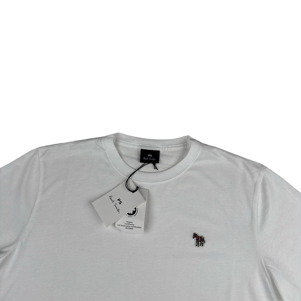 Paul & Shark White Logo Short Sleeve T Shirt - Large