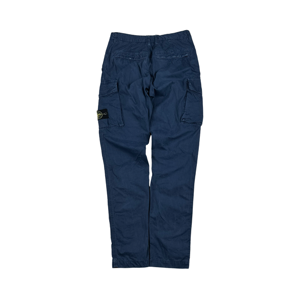 Stone Island 2019 Blue Slim Fit Cargo Trousers - 32"
