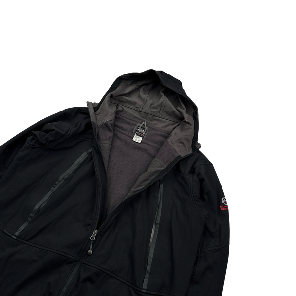 North Face Black Summit Series Soft Shell Apex Fleece Lined Jacket - Large