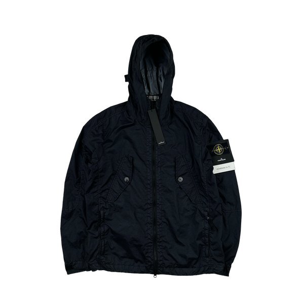 Stone Island 2018 Dark Navy Membrana 3L TC Hooded Jacket - Medium