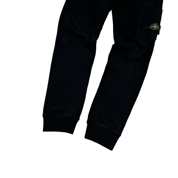 Stone Island 2018 Black Cotton Joggers - Small