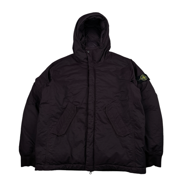 Stone Island 2023 Plum Opaque Nylon Twill Down-TC Puffer Jacket