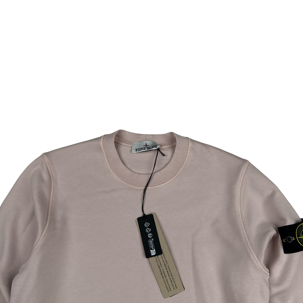 Stone Island 2025 Brushed Organic Cotton Crewneck Jumper - XS