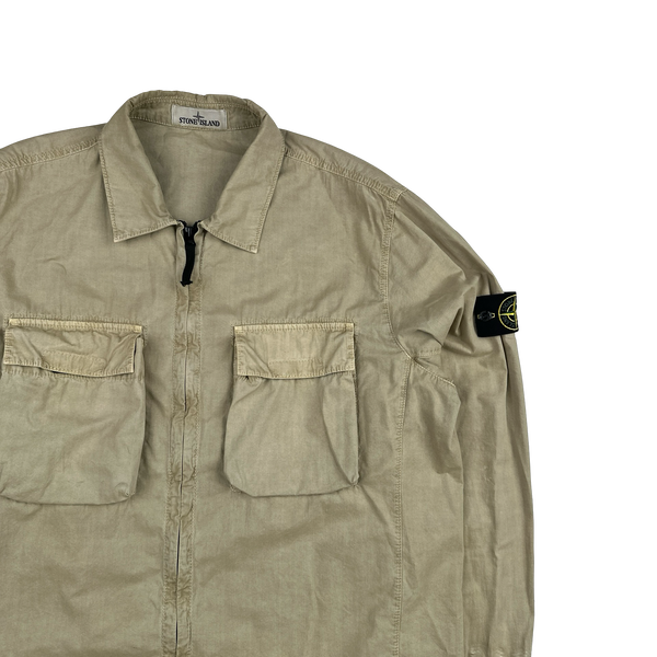 Stone Island 2022 Tan Double Pocket Overshirt - XXL