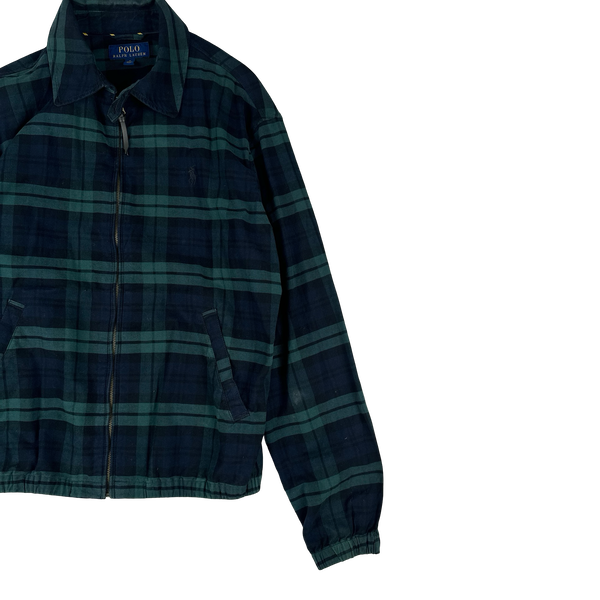 Ralph Lauren Check Plaid Zipped Overshirt - Medium